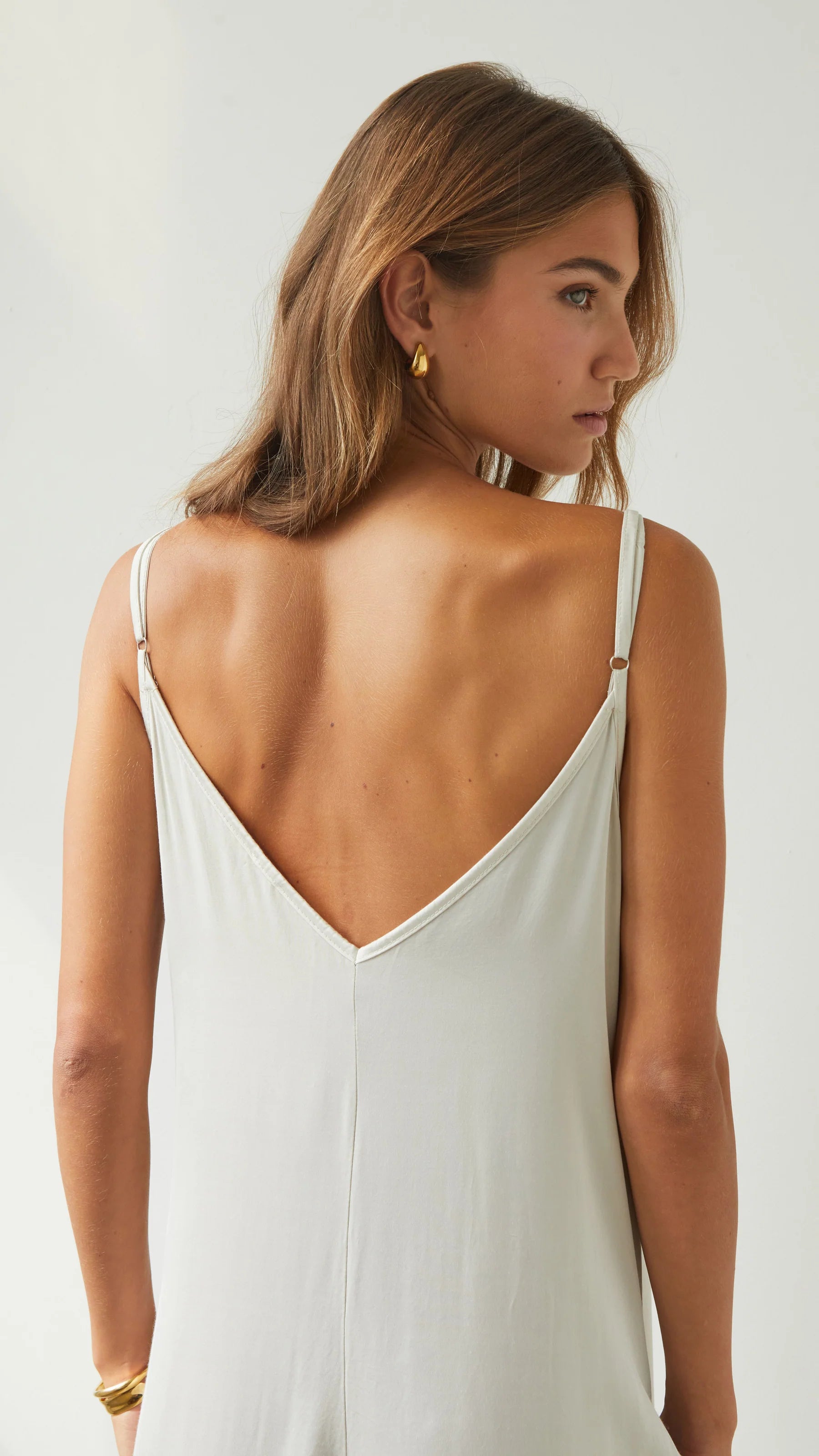 Natalie Satin Jumpsuit - Ivory - By Charli