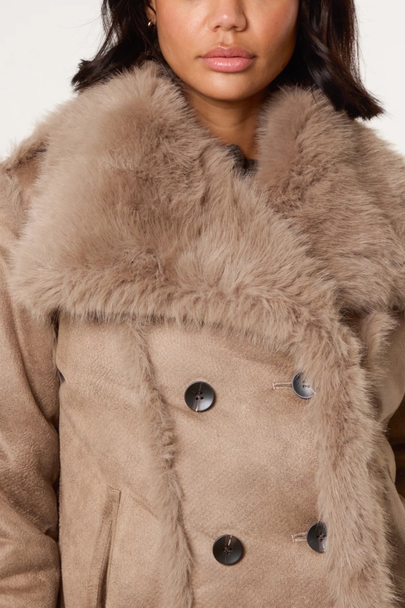 Reversible Faux Fur Coat