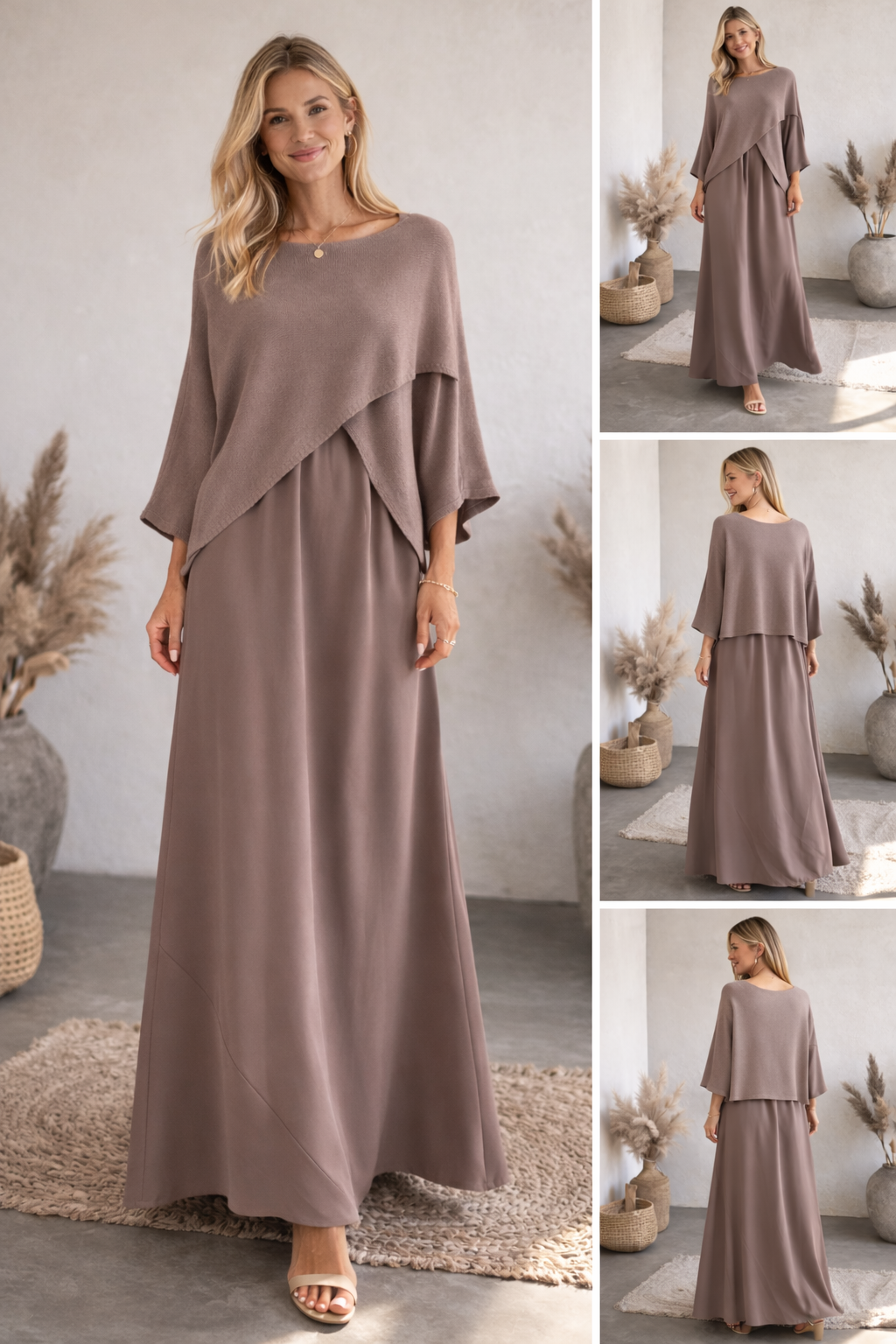 Florie Cross Front Shoulder Jumper Dress