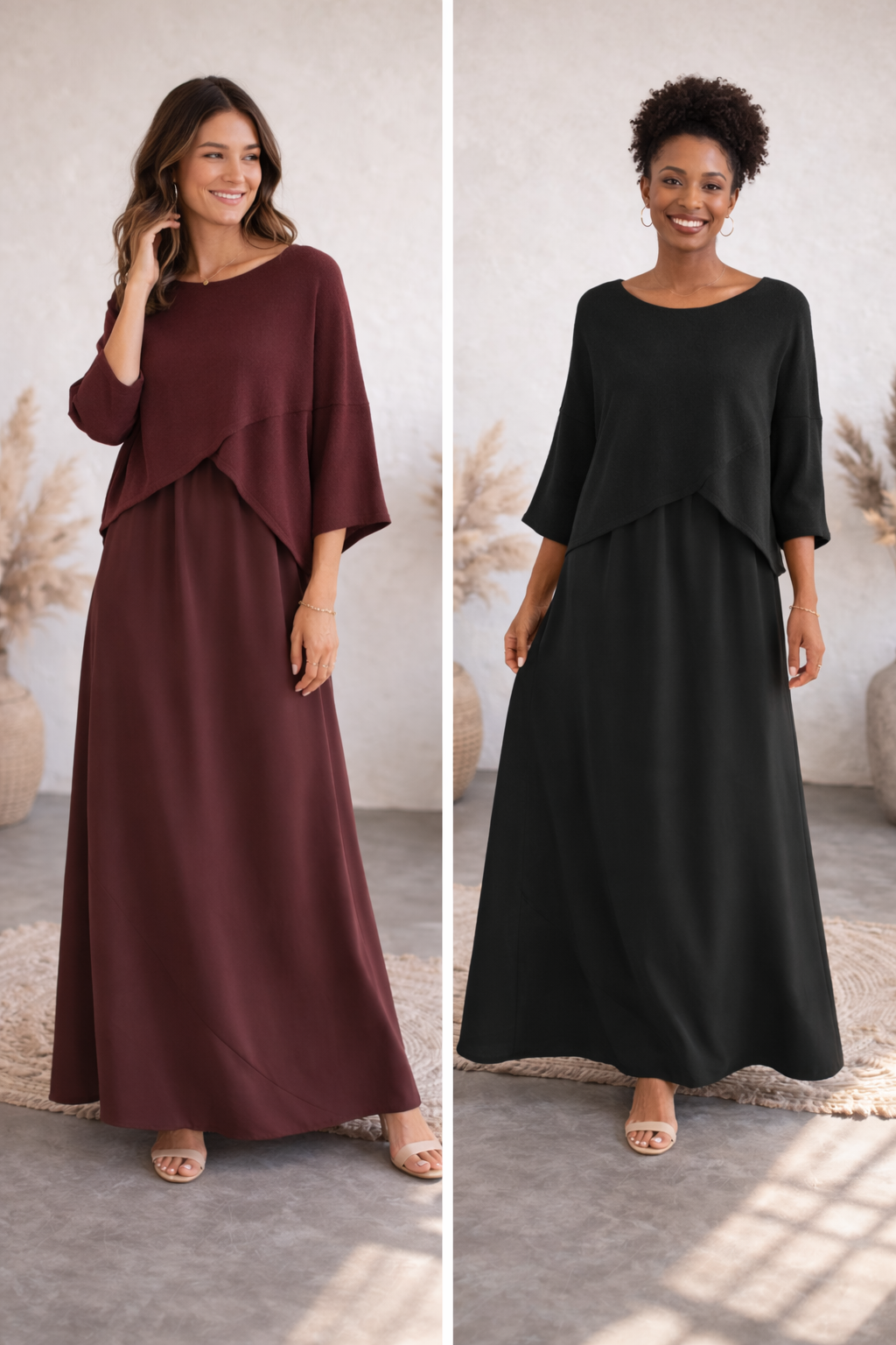 Florie Cross Front Shoulder Jumper Dress