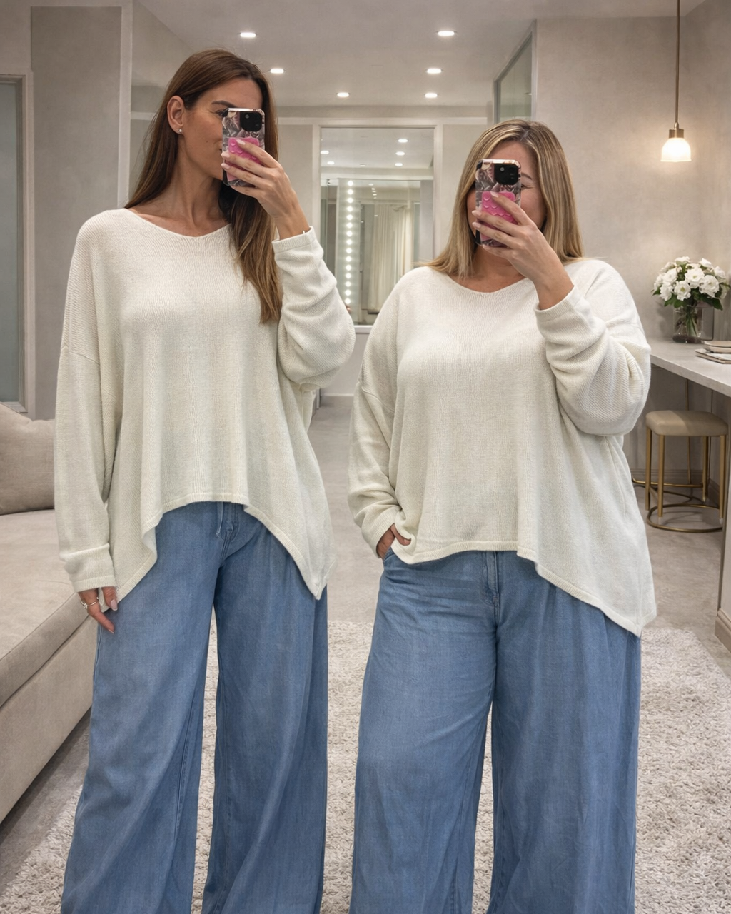 Beau Dipped Hem Jumper