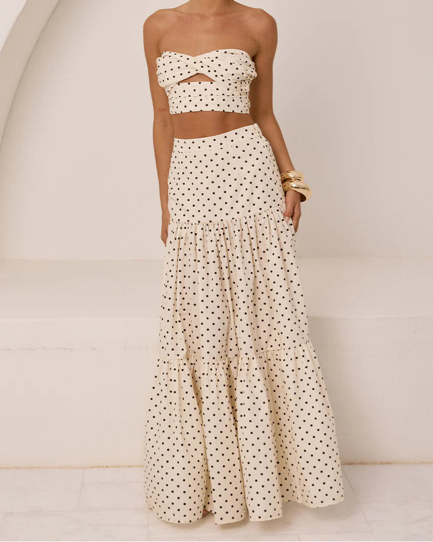 AYLA TIERED MAXI SKIRT - by Runaway