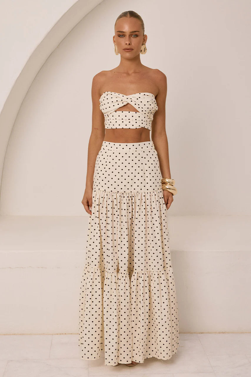 AYLA TIERED MAXI SKIRT - by Runaway