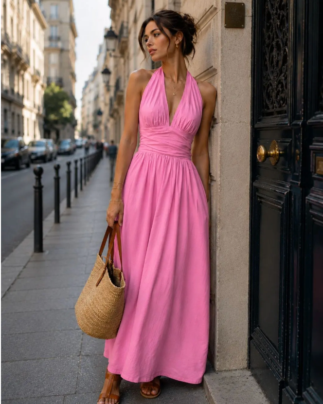 BOHO BACKLESS LONG DRESS