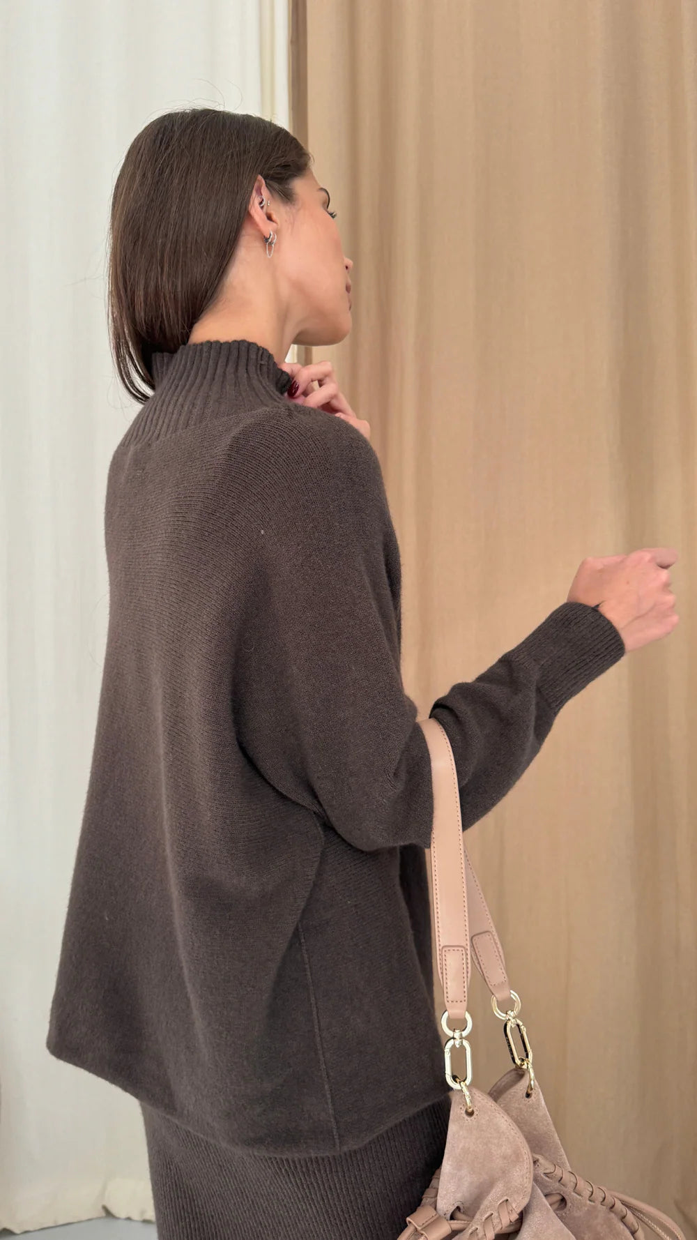 Alma Sweater - Espresso - by Charli