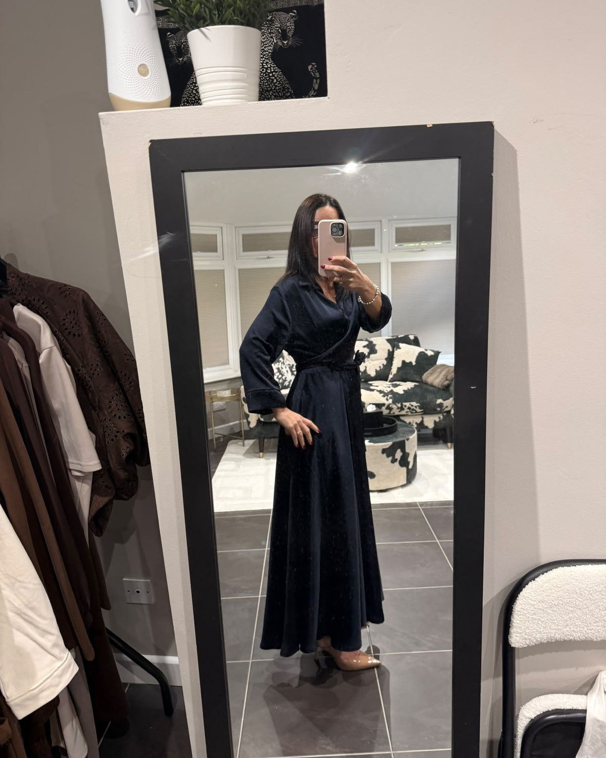 Alora Satin Shirt Dress