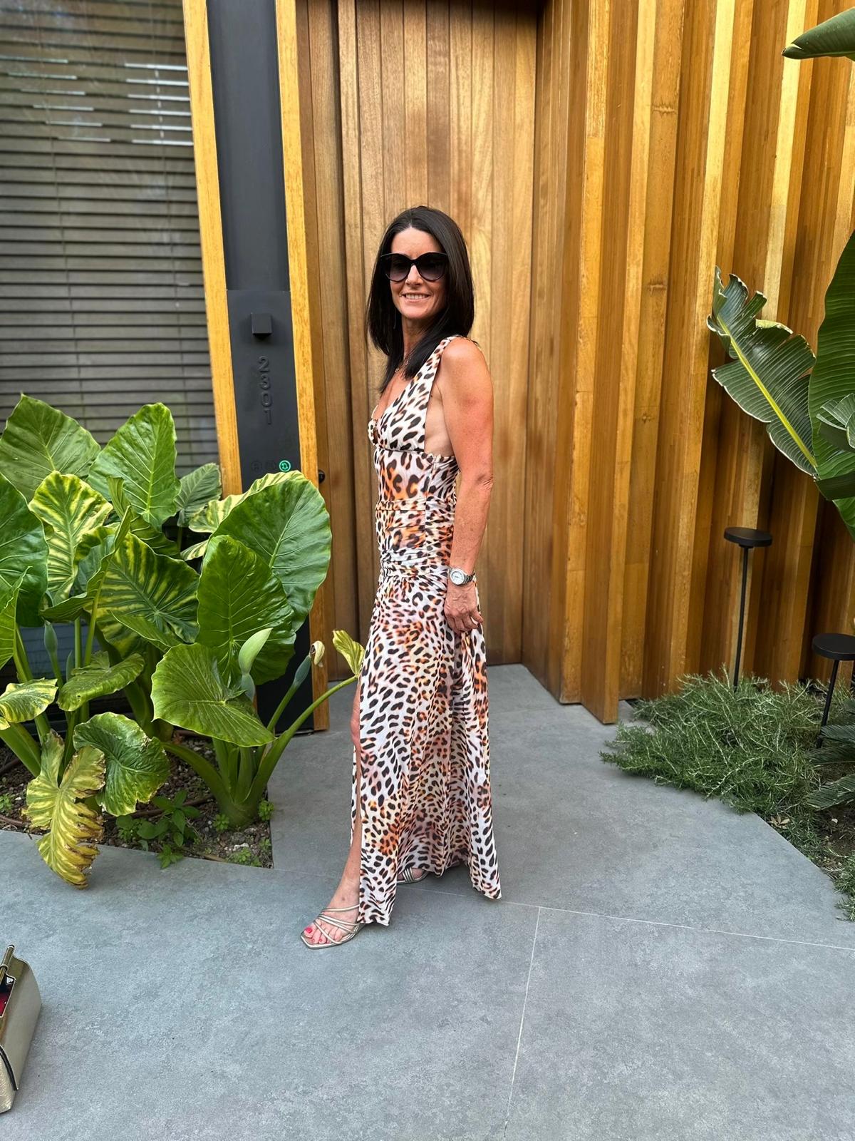 Nemera Leopard Print Maxi Dress
