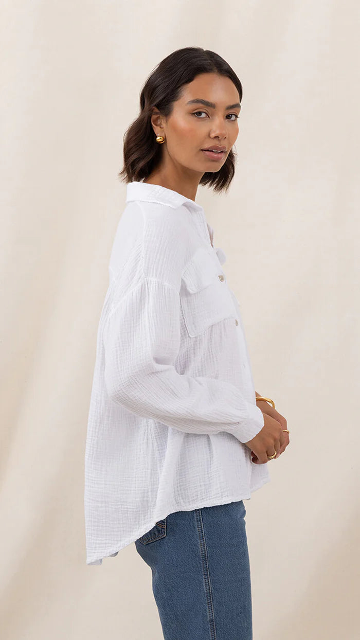 Antoneta Shirt - White - by Charli