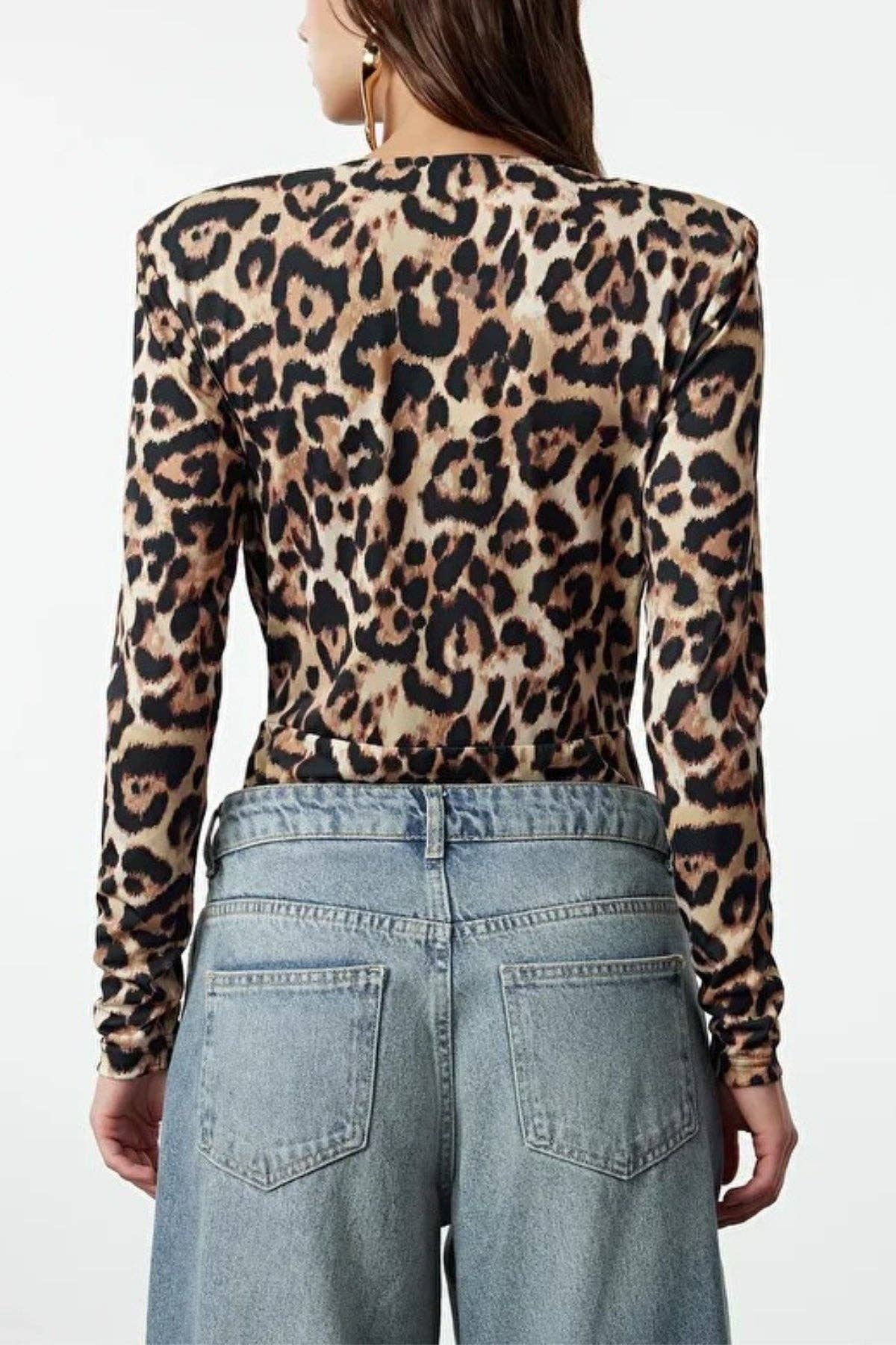 Orla Double-Breasted Knit Sandy Bodysuit