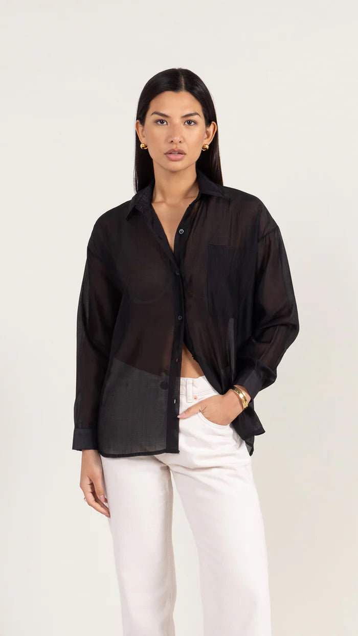 Ines Shirt - Black - by Charli