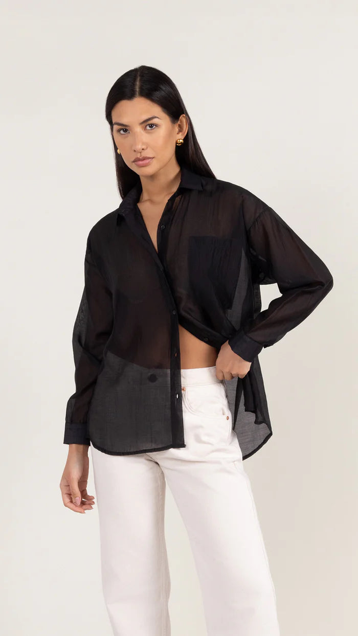 Ines Shirt - Black - by Charli