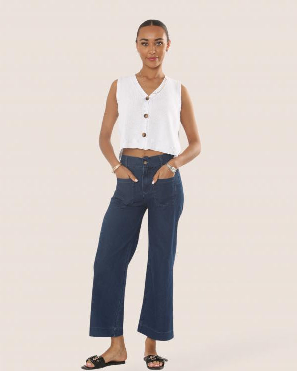 Amy Wide Leg Four Pocket Jean