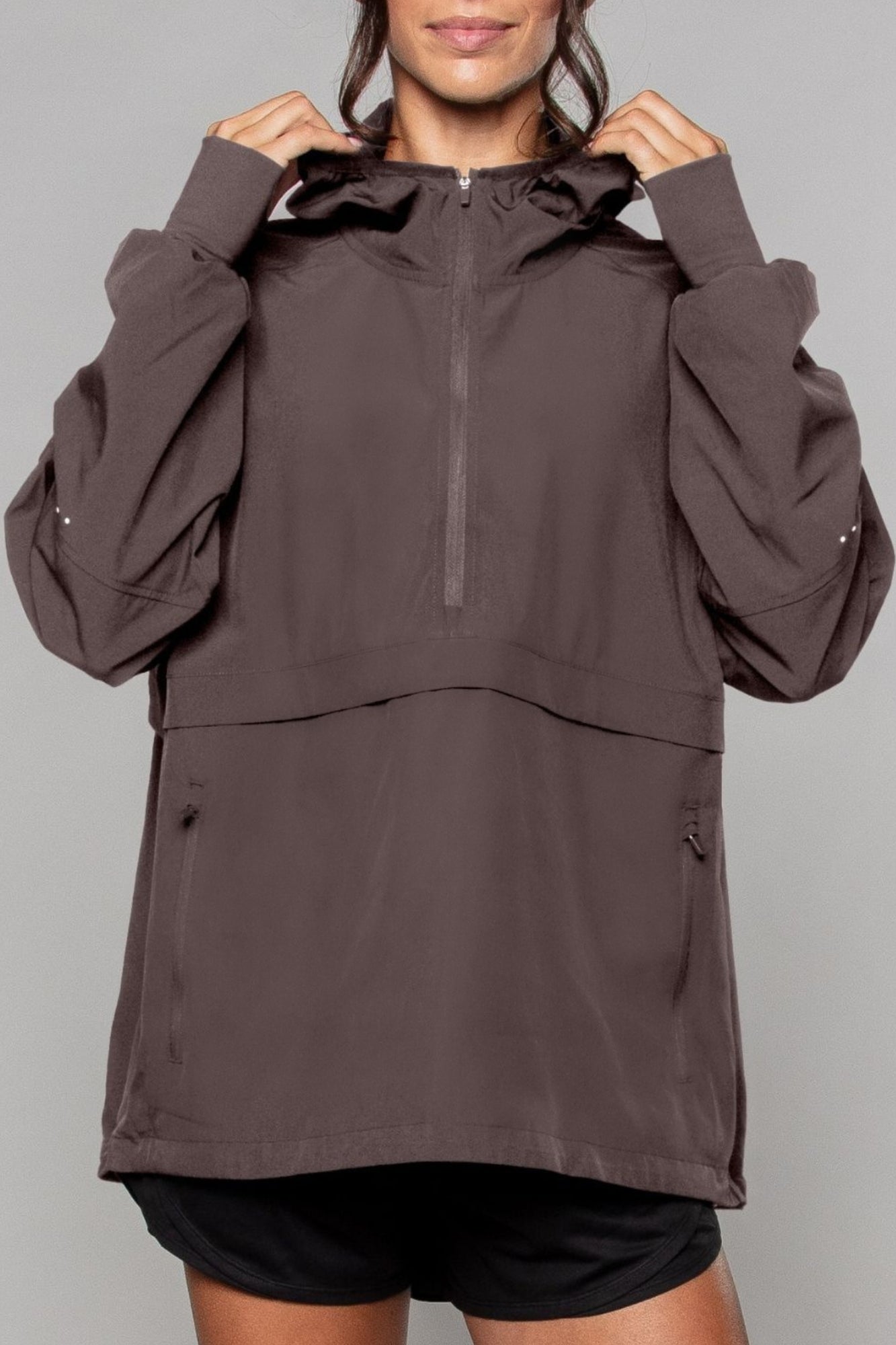 Lightweight Shell Track Jacket - Clay - by Born Nouli