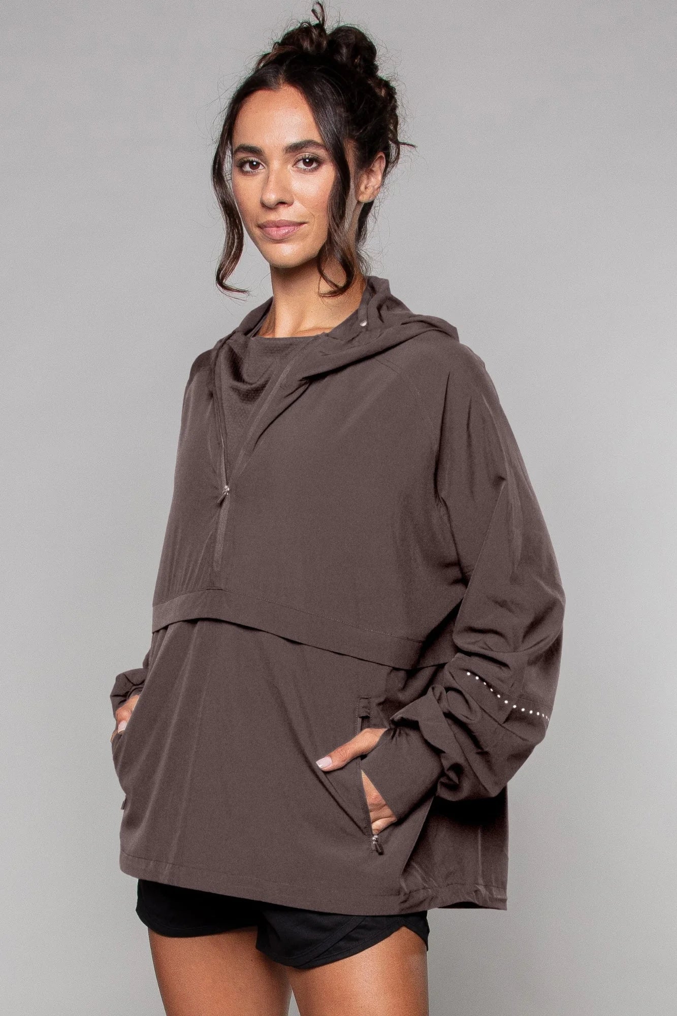 Lightweight Shell Track Jacket - Clay - by Born Nouli