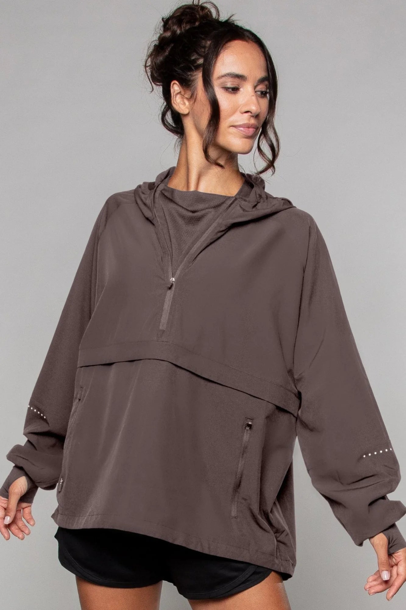 Lightweight Shell Track Jacket - Clay - by Born Nouli