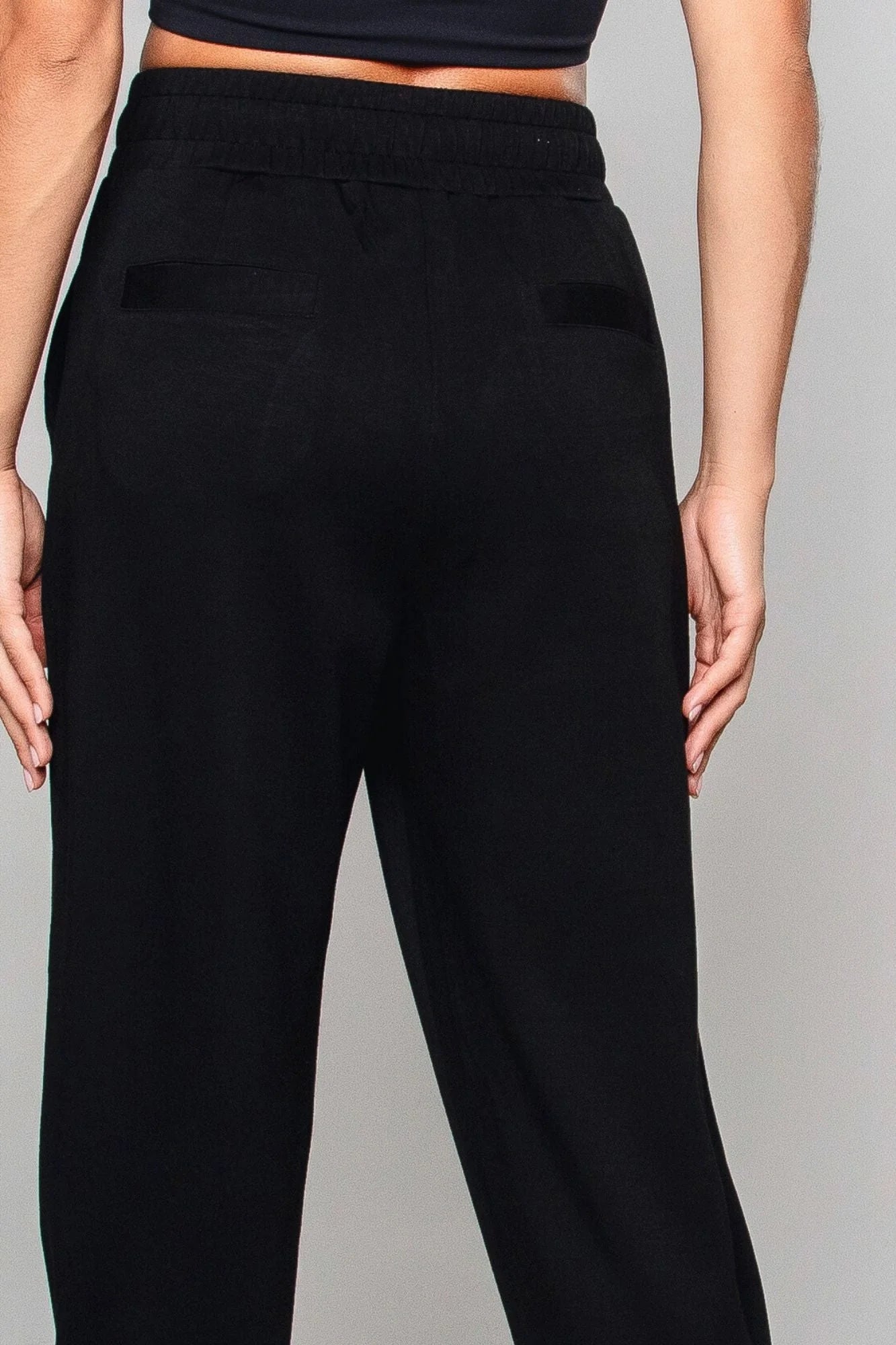 Supersoft Cuffed Sweatpant - Black - by Born Nouli
