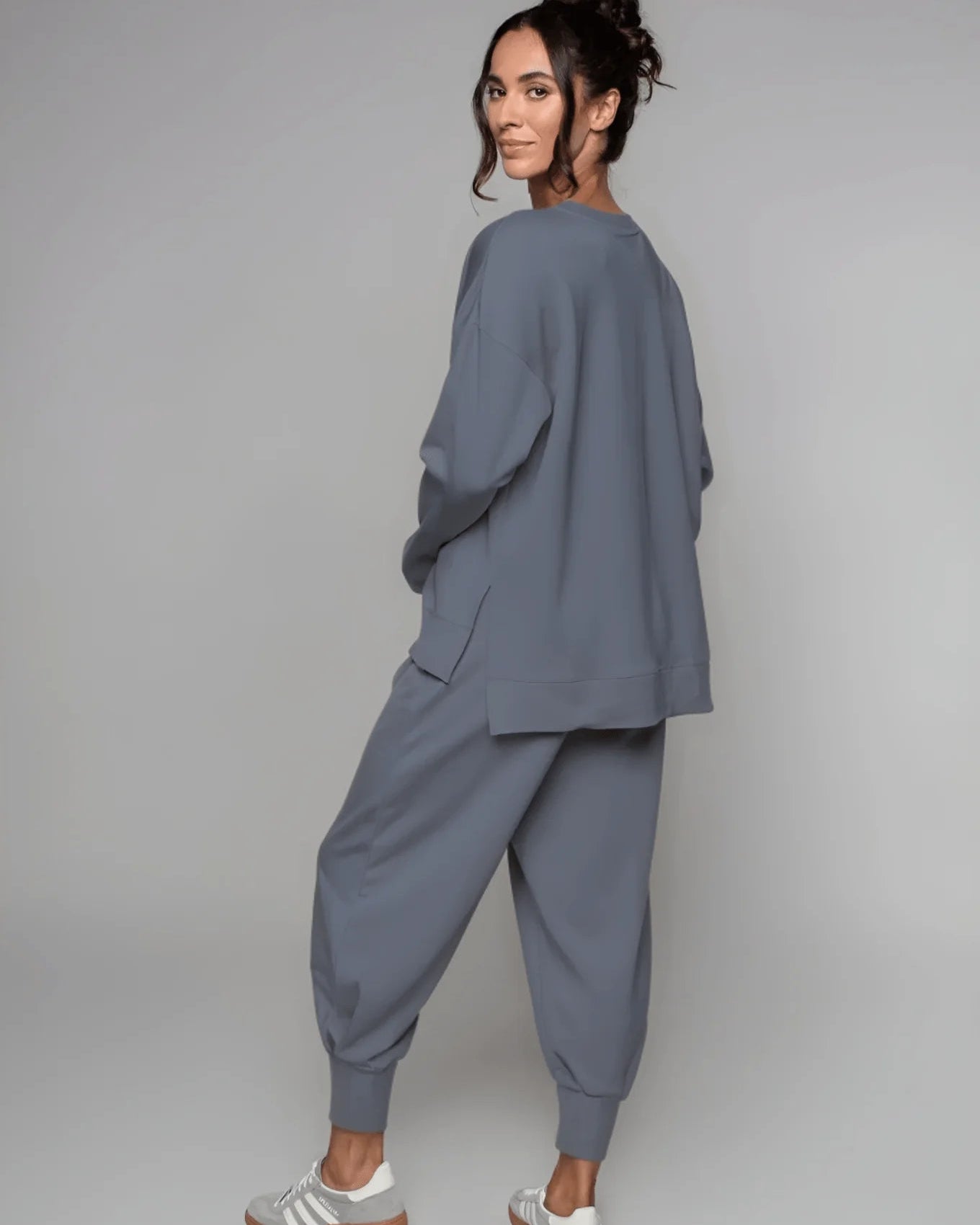 Supersoft Cuffed Sweatpant - Indigo - by Born Nouli