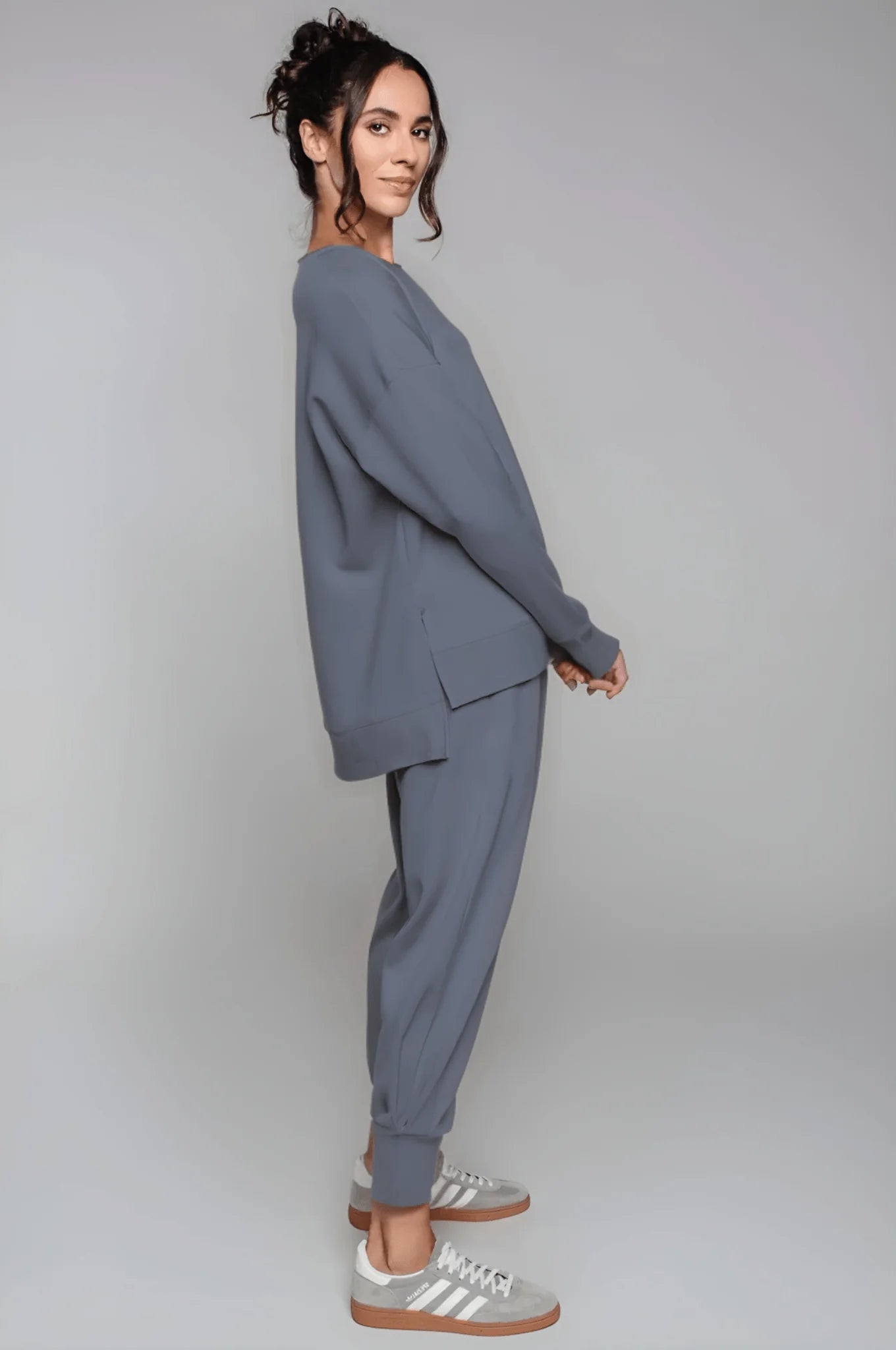 Supersoft Cuffed Sweatpant - Indigo - by Born Nouli