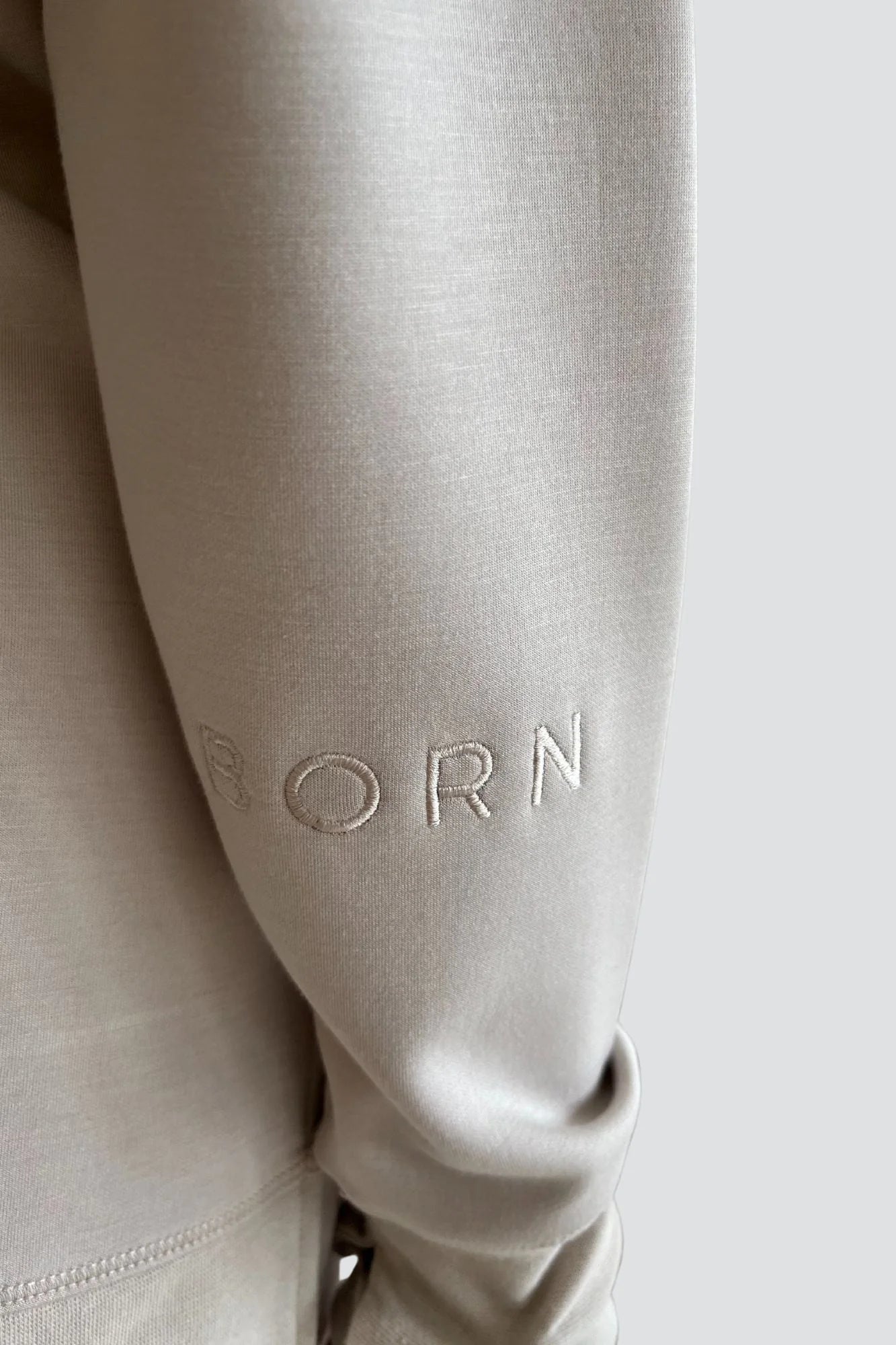 Supersoft Longline Sweatshirt  - Oat - by Born Nouli
