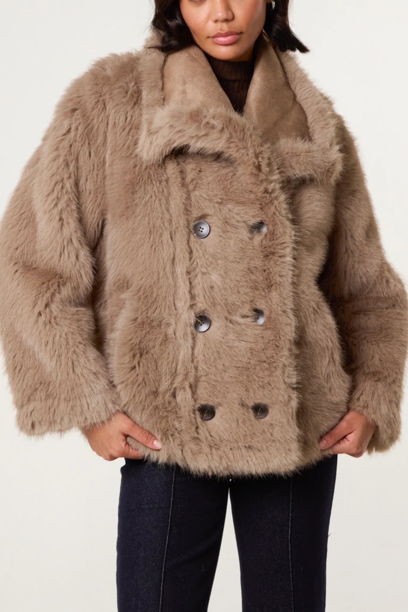 Reversible Faux Fur Coat