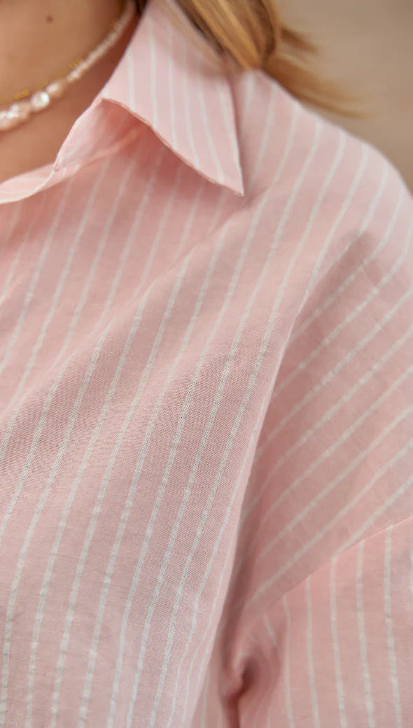 Taylor Shirt - Pink Stripe - by Chali